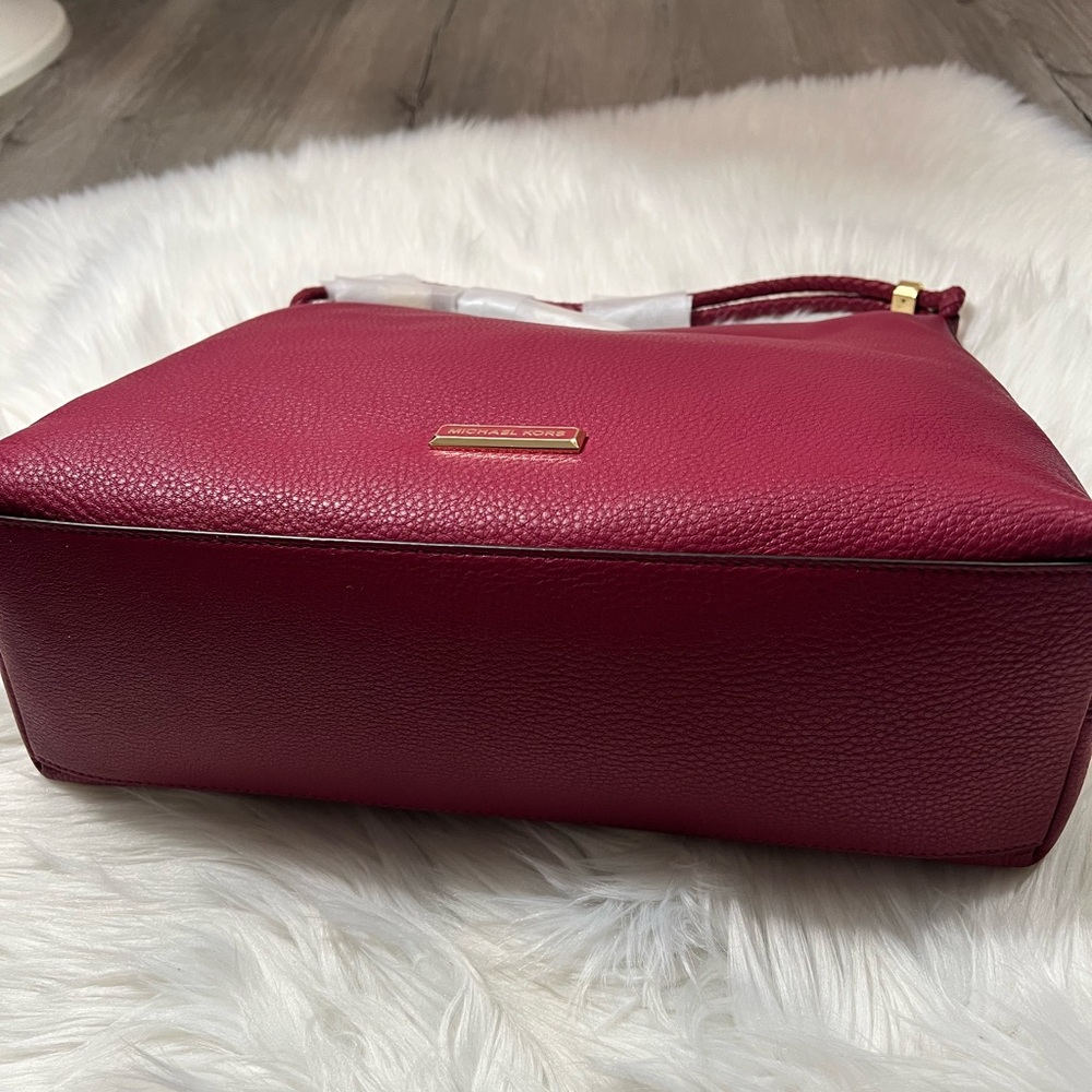 Michael Kors Burgundy Leather Shoulder Bag ✨brand new✨ - Picture 10 of 10